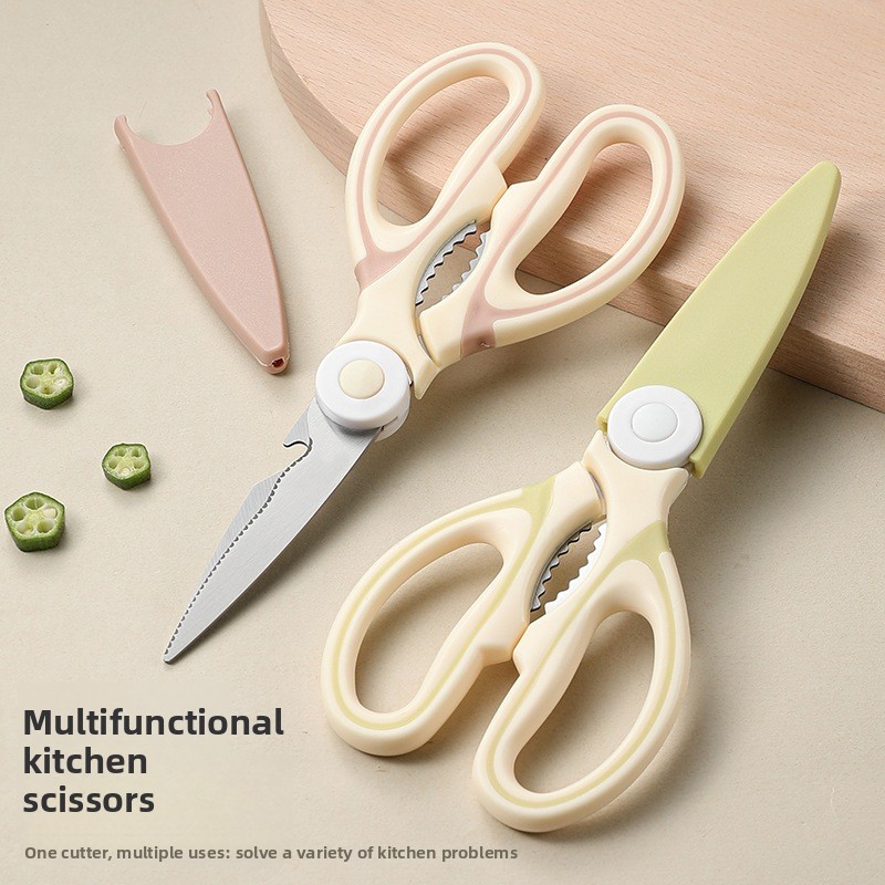 Baby Food Scissors - Multifunctionele roestvrijstalen keukenschaar, scherpe pluimveescharen, robuuste