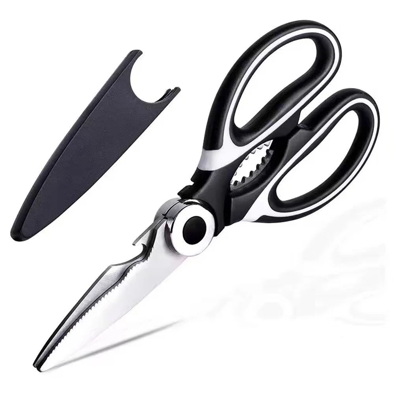 Baby Food Scissors - Roestvrijstalen keukenschaar Multifunctionele huishoudelijke kippenbotenschaar met