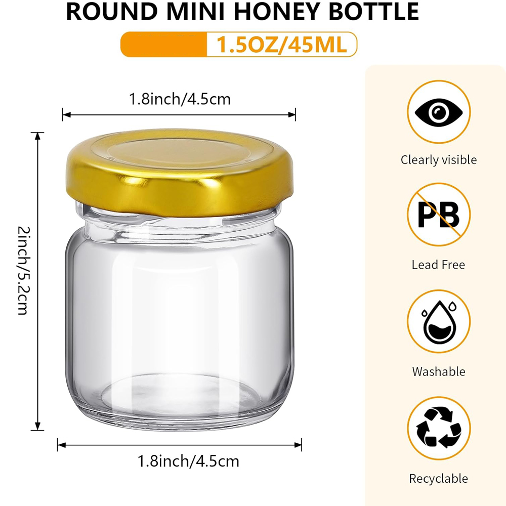 1,5 oz Ronde Mini Glazen Honin - Baby Food Jars With Lids recensie en prijs
